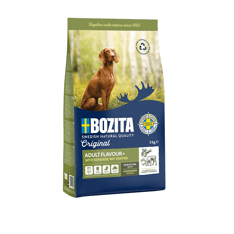 Bozita Original Adult Flavour Plus, renifer - bez pszenicy