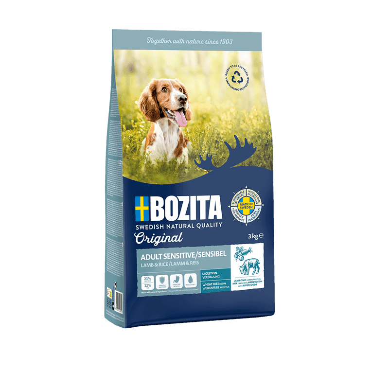 Bozita Original Sensitive Digestion, jagnięcina i ryż - bez pszenicy