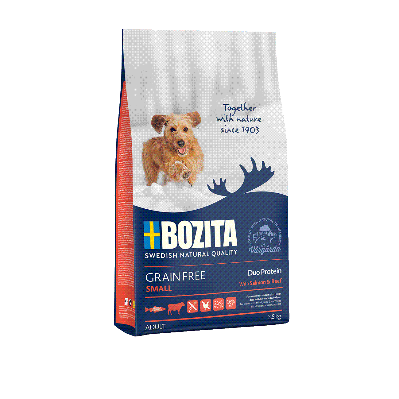 Bozita Grain Free dla dużych psów, łosoś i wołowina