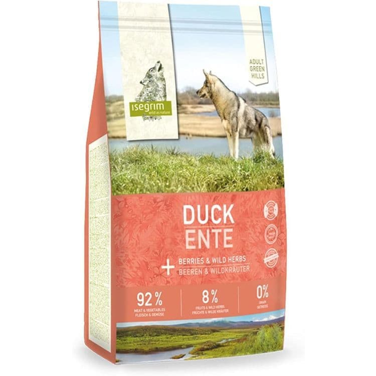 Isegrim Adult "Green Hills", kaczka z jagodami i ziołami