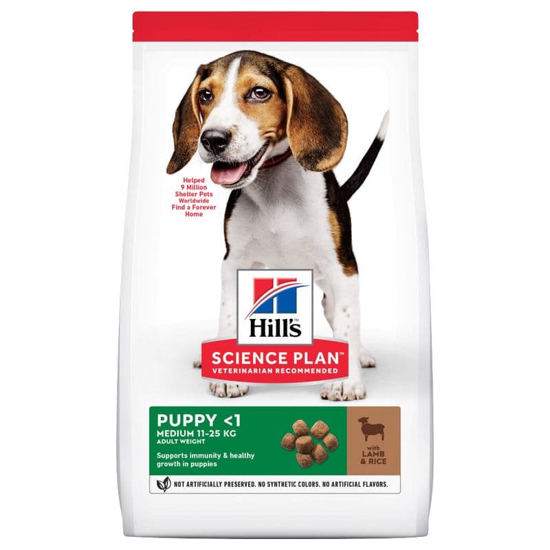 Hill's Science Plan Puppy <1 Medium, jagnięcina z ryżem