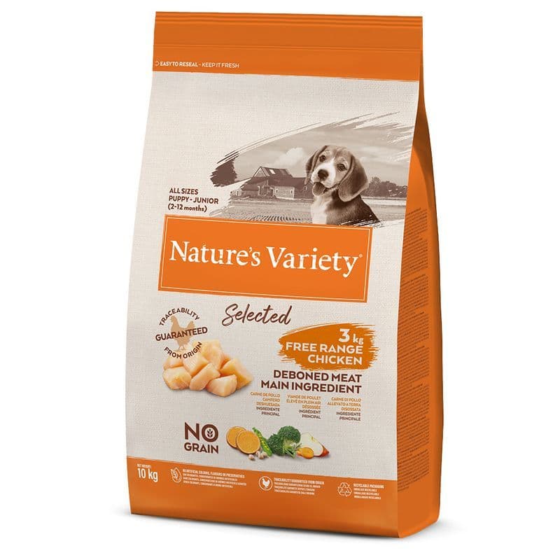 Nature's Variety Selected Junior, kurczak z wolnego wybiegu