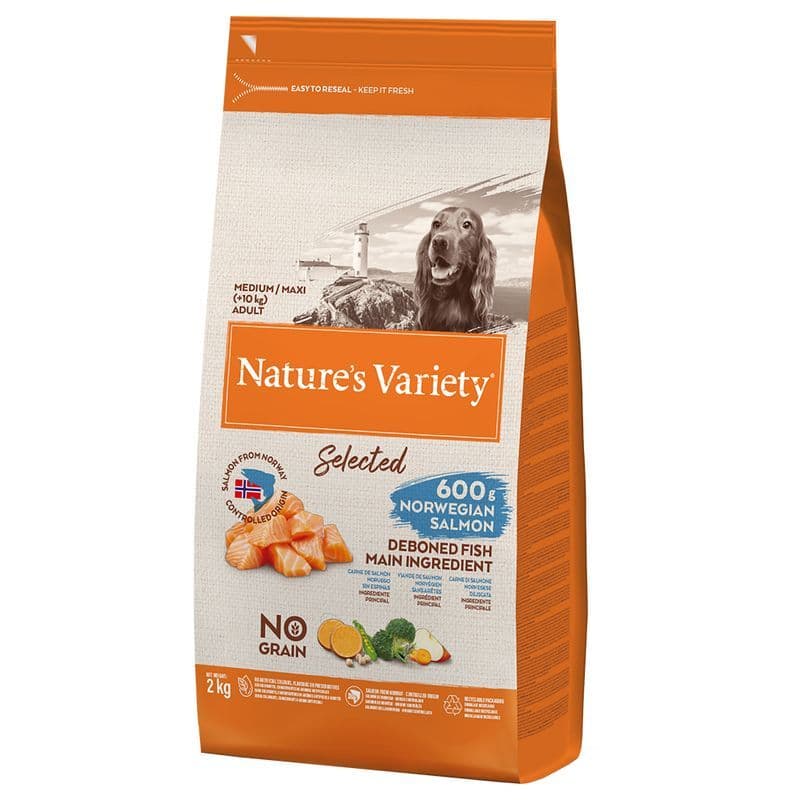 Nature's Variety Selected Medium / Maxi Adult, łosoś norweski