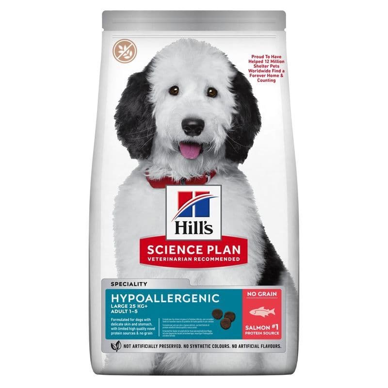 Hill's Science Plan Adult Hypoallergenic Large Breed, łosoś