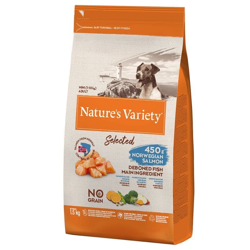 Nature's Variety Selected Mini Adult, łosoś norweski