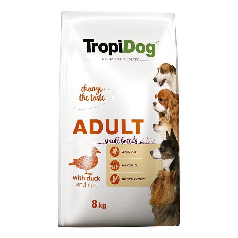 Tropidog Premium Adult Small, kaczka i ryż