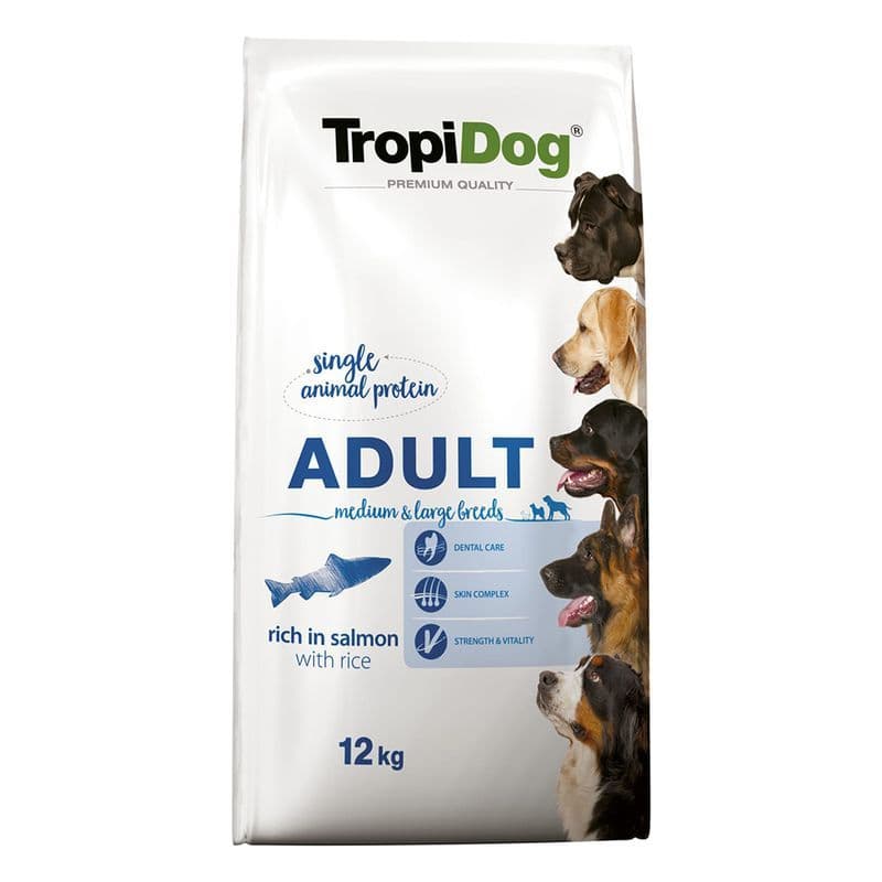Tropidog Premium Adult Medium & Large, łosoś