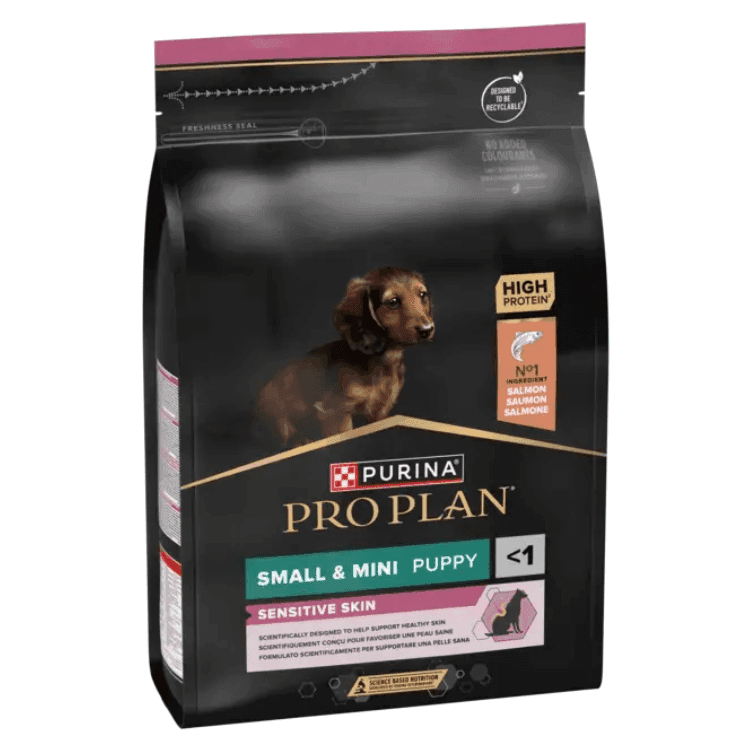PURINA PRO PLAN Small & Mini Puppy Sensitive Skin, łosoś i ryż