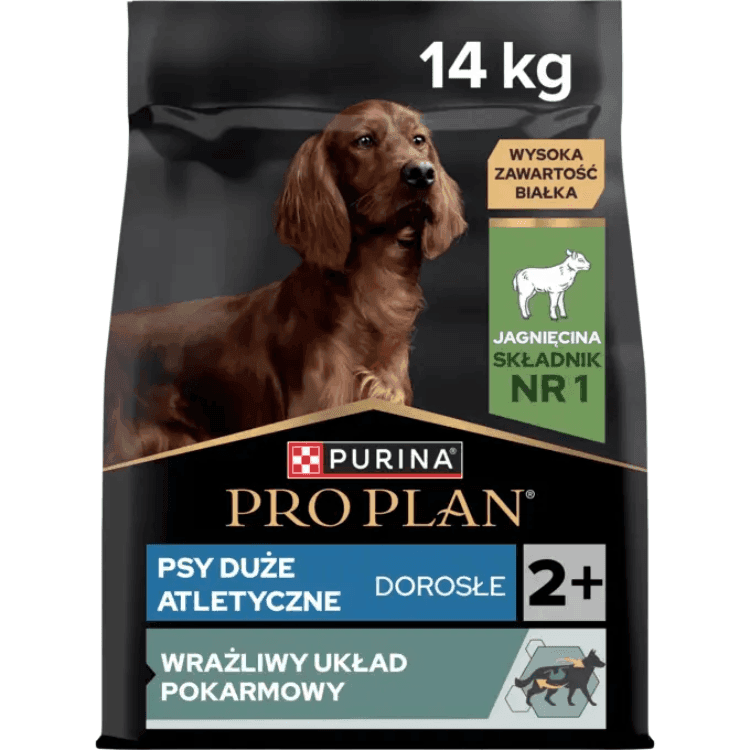 PURINA PRO PLAN Large Adult Athletic Sensitive Digestion, jagnięcina i ryż