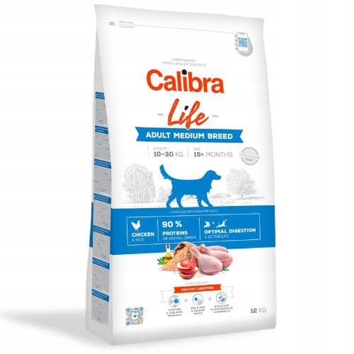 Calibra Dog Life Adult Kurczak dla psów średnich ras